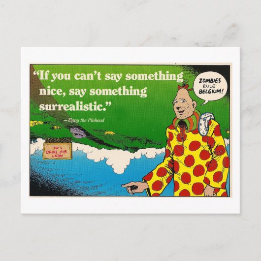 超現実的なジッピーのカード ポストカード (正面)