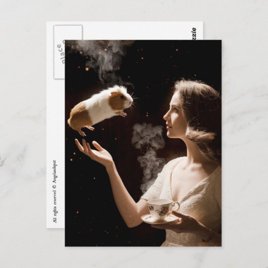 超現実的なティータイムマジカルギニアピグ ポストカード (正面/裏面)