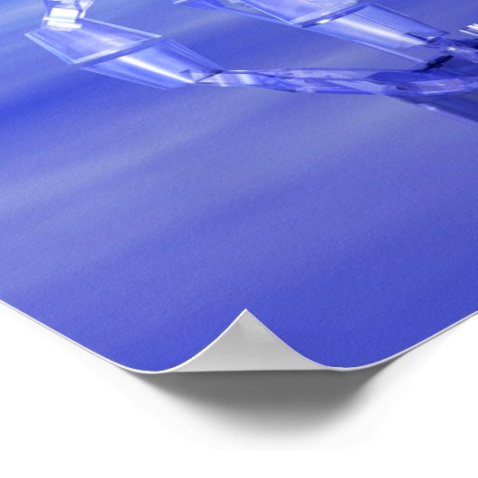 超現実的なドラムセットのビーチミュージックポスター ポスター (角)