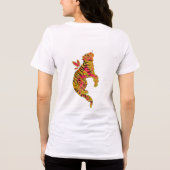 超現実的なネオンティガー トライブレンドＴシャツ (裏面)