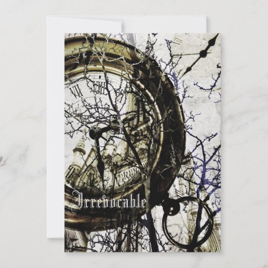 超現実的なハローウィンパーティ招待 招待状 (正面)