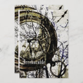 超現実的なハローウィンパーティ招待 招待状 (正面/裏面)