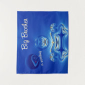 超現実的なビッグブラザーが時代の兆しを見る タペストリー (正面)