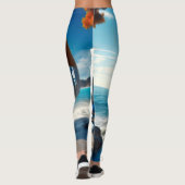 超現実的なビーチシーン レギンス (裏面)