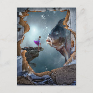 超現実的なファンタジー景観 ポストカード