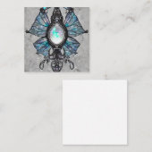 超現実的なペイントオパールウィングスネックレス スクエア名刺 (正面/裏面)