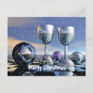 超現実的なメリークリスマスカード シーズンポストカード