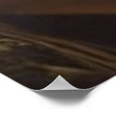 超現実的なモダン抽象芸術チェス盤の姿 ポスター (角)