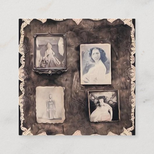 超現実的なヴィンテージ色彩の鮮やか写真 エンクロージャーカード (裏面)