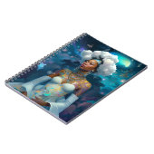 超現実的な世界のレディースコズミックアフリカンアメリカン・アート ノートブック (左側)