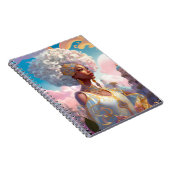 超現実的な世界のレディ・アフリカ・アメリカン・アート ノートブック (右側)