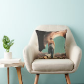 超現実的な人物が銀河のゲートウェイに入る クッション (椅子)