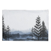 超現実的な冬の風景 枕カバー (裏面)