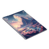 超現実的な別世界の風景の魔法の世界 ノートブック (右側)