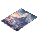 超現実的な別世界の風景の魔法の世界 ノートブック (左側)