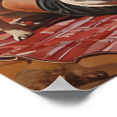 超現実的な原子ピクニックデジタルウォールアート – レトロCou ポスター (角)