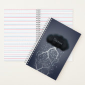 超現実的な夢の世界の暴風雨パーソナライズされた ノートブック (内側)