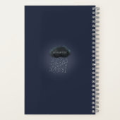 超現実的な夢の世界の暴風雨パーソナライズされた ノートブック (裏面)