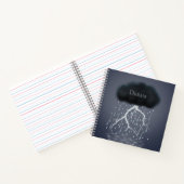 超現実的な夢の世界の暴風雨パーソナライズされた ノートブック (内部)