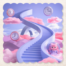 超現実的な夢の風景コースターセット