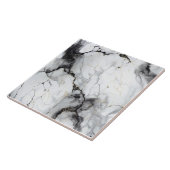 超現実的な大理石エフェクト(金ゴールドとブラック) タイル (側面)