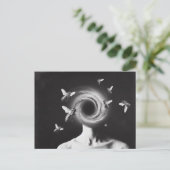 超現実的な女性とミツバチ ポストカード (スタンド正面)