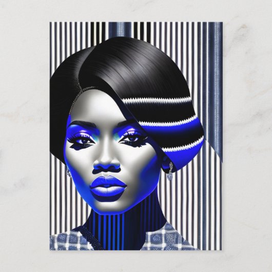 超現実的な女性 ポストカード (正面)