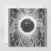 超現実的な宇宙の窓の絵 招待状 (正面)