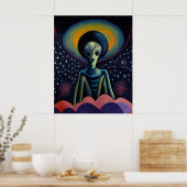 超現実的な宇宙人のアートポスター ポスター (キッチン)