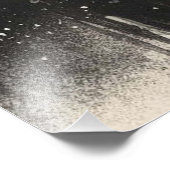 超現実的な山の風景と抽象芸術サークル フォトプリント            (角)