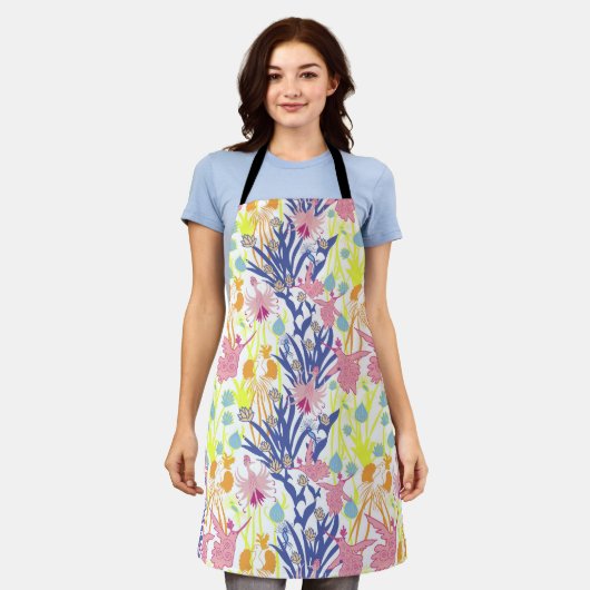 超現実的な庭園 エプロン (着用した状態)