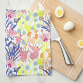 超現実的な庭園 キッチンタオル (四つ折り)