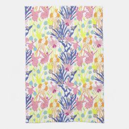 超現実的な庭園 キッチンタオル