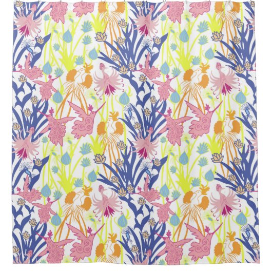 超現実的な庭園 シャワーカーテン (正面)