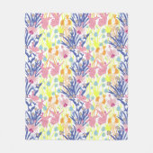 超現実的な庭園 フリースブランケット (正面)