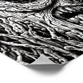 超現実的な悪夢モンスターがバイスの間で押し潰される –  ポスター (角)