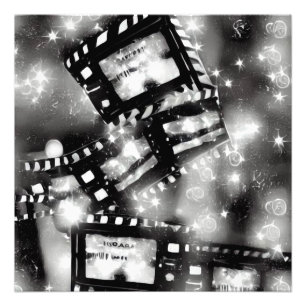 超現実的な抽象芸術フィルムストリップ フォトプリント