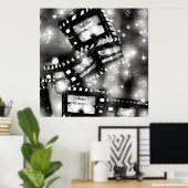 超現実的な抽象芸術フィルムストリップ ポスター (ホームオフィス)