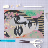 超現実的な抽象芸術女性の切り離し 薄葉紙 (クラフト)