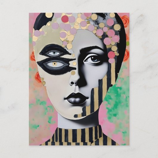 超現実的な抽象芸術 ポストカード (正面)