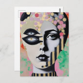 超現実的な抽象芸術 ポストカード (正面/裏面)