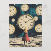 超現実的な時間に立つ ポストカード (正面)