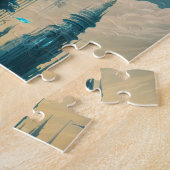 超現実的な未来的エイリアン女性景観 ジグソーパズル (側面)