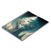 超現実的な未来的エイリアン女性景観 ノートブック (左側)