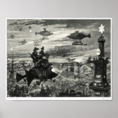 超現実的な本イラストレーション ポスター (正面)