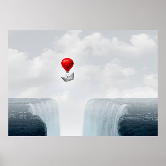 超現実的な概念とクリエイティブソリューションのメタファー ポスター (正面)