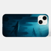 超現実的な水中都市iPhoneケース Case-Mate iPhoneケース (裏面 (横))
