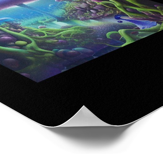 超現実的な沼地 ポスター (角)