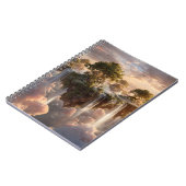 超現実的な浮島と滝 ノートブック (左側)