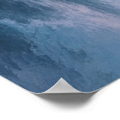 超現実的な海洋の滝の風景 ポスター (角)